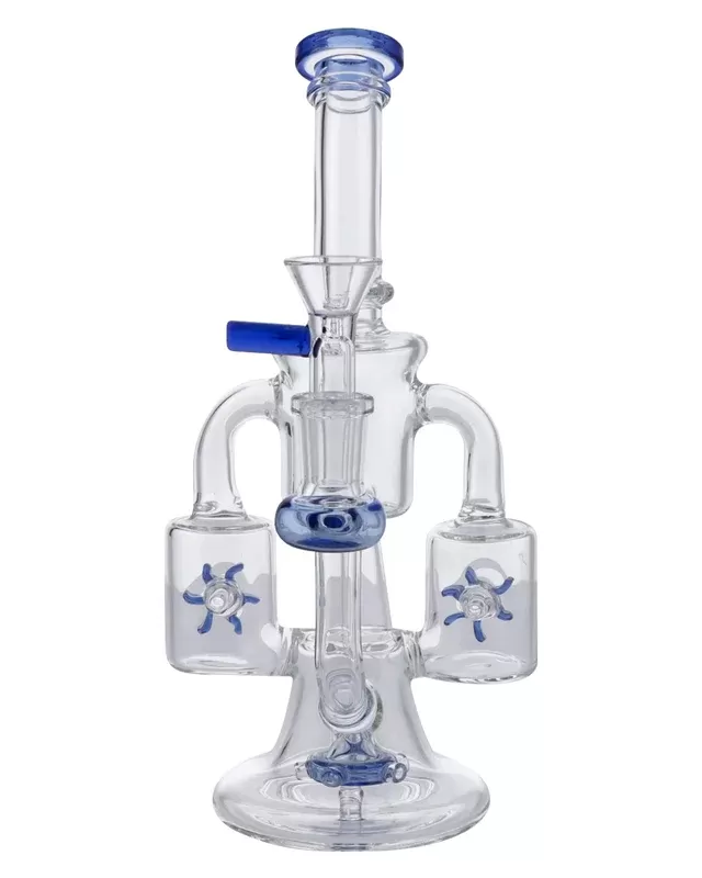 Daily High Club Dual Propeller Perc Recycler Bong