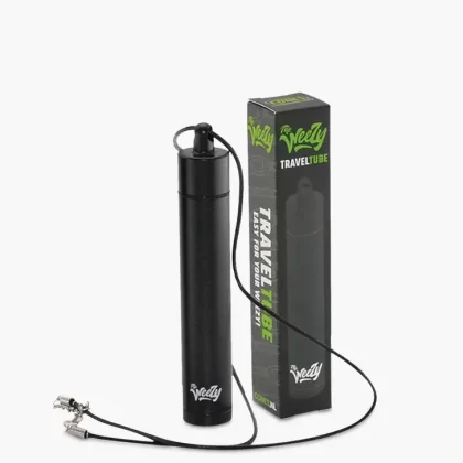 CTIP | Weezy Aluminum Travel Tube w/ Lanyard | 115mm – Black
