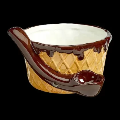 Ice Cream Waffle Cone Roast & Toast Bowl Pipe