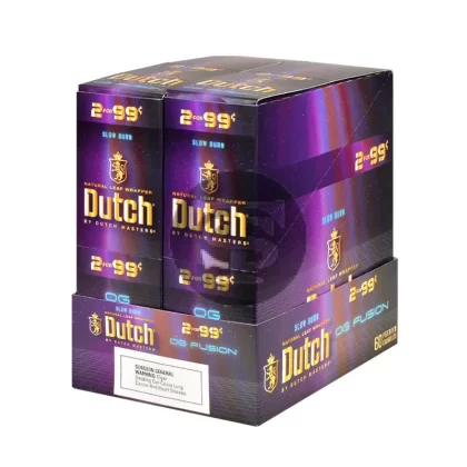 Dutch Masters Foil OG Fusion 99 Cent Cigarillos 30 Packs of 2