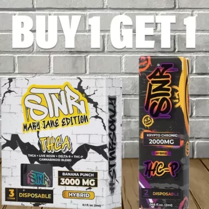 B1G1 STNR THCa + THCP + D8 Bundle