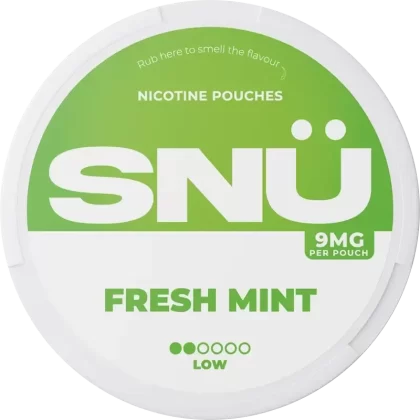 SNÜ Fresh Mint Nicotine Pouches By Bar Juice