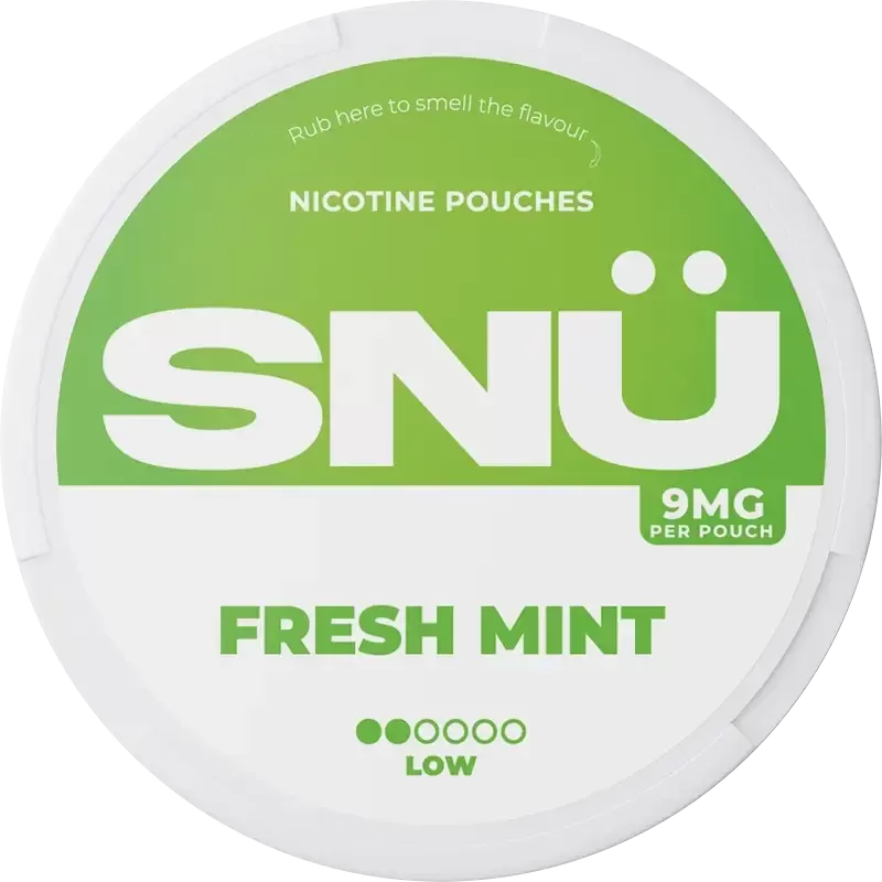 SNÜ Fresh Mint Nicotine Pouches By Bar Juice