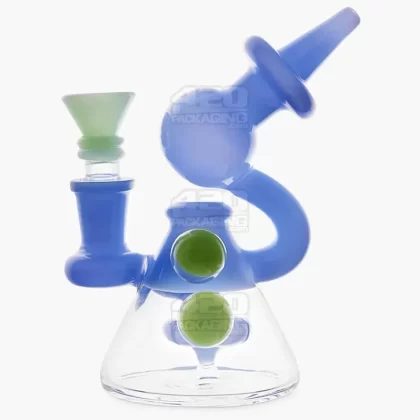 USA Glass | Microscope Mini Round Sidecar Water Pipe w/ Inline Perc