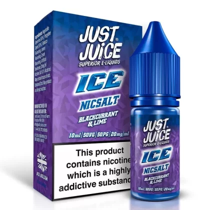 Blackcurrant and Lime By Just Juice ICE Salts 10ml
