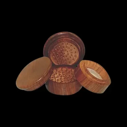 Round Rosewood 4-Piece Grinder
