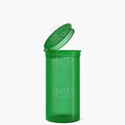 Child Resistant | Transparent Green Pop Bottles