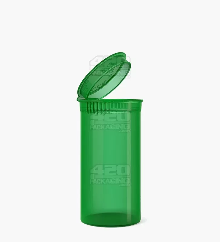 Child Resistant | Transparent Green Pop Bottles