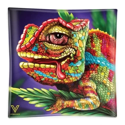 V Syndicate “Cloud 9 Chameleon” Glass Ashtray