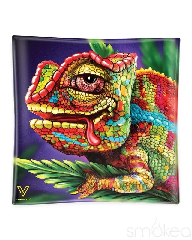 V Syndicate “Cloud 9 Chameleon” Glass Ashtray