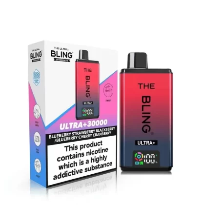 The Bling Ultra Plus 30K Vape Kit Blueberry Strawberry Blackberry