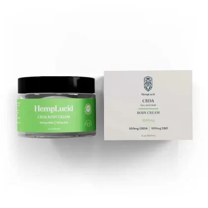 Hemplucid Topical CBDA Full-Spectrum Body Cream 1000mg