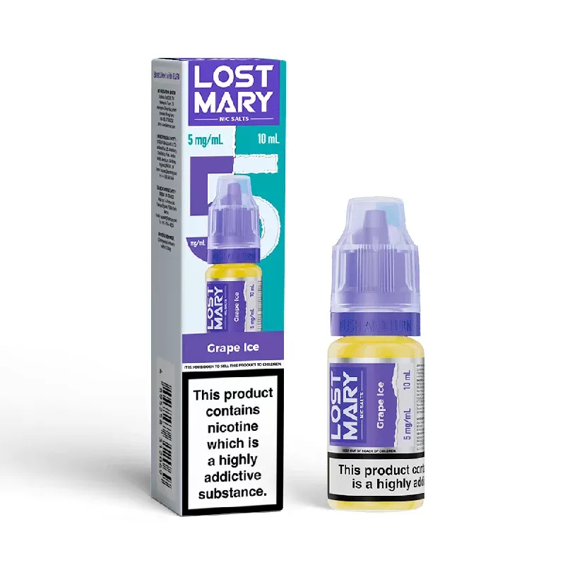 Lost Mary Nic Salt E-Liquid Grape Ice 10ml