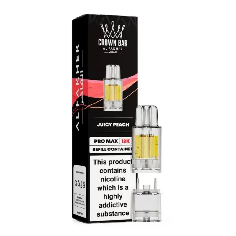 Al Fakher Crown Bar Pro Max 12K Prefilled Pod Juicy Peach