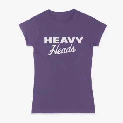 Women’s Stacked Tee (Heather Purple)