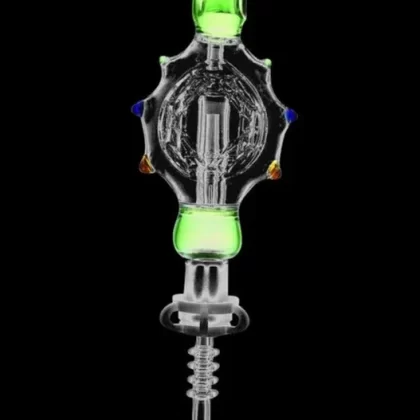 Cosmic Turtle Perc Glass Honey Straw Collector