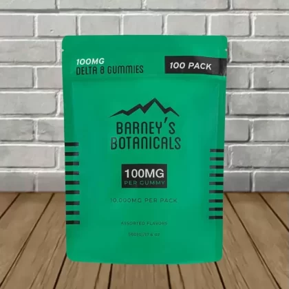 Barney’s Delta 8 THC 100mg 100ct Bag