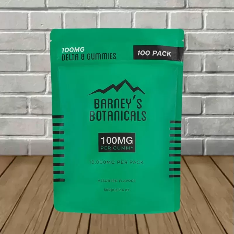 Barney’s Delta 8 THC 100mg 100ct Bag