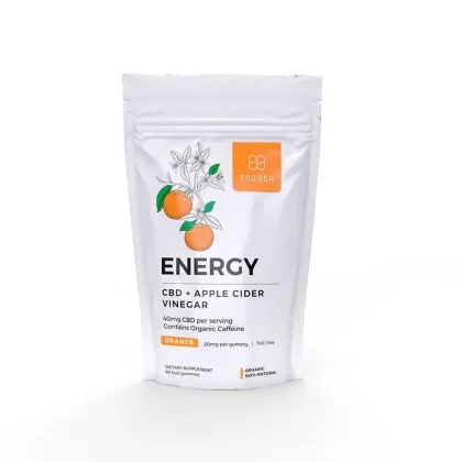 Endoca CBD Gummies “Energy” 1200 mg CBD, THC Fri, Orange