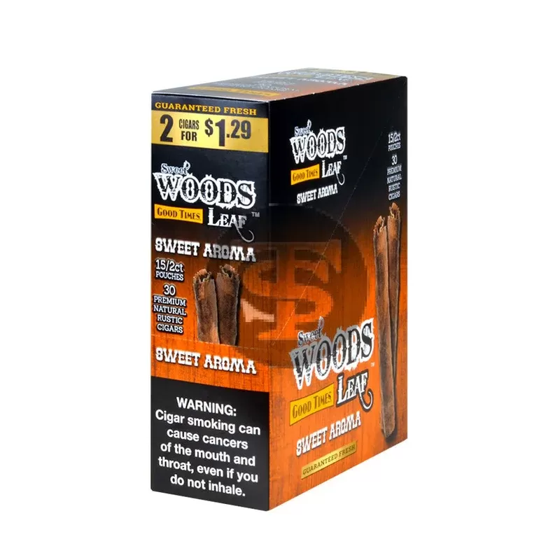 Good Times Sweet Woods 2 For $1.29 Cigarillos 15 Pouches of 2 Sweet