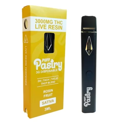 Puff Pastry THC Live Resin Blend Vaporizer – 3000mg