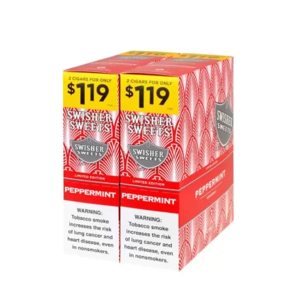 Swisher Sweets Peppermint Cigarillos 30 Packs of 2