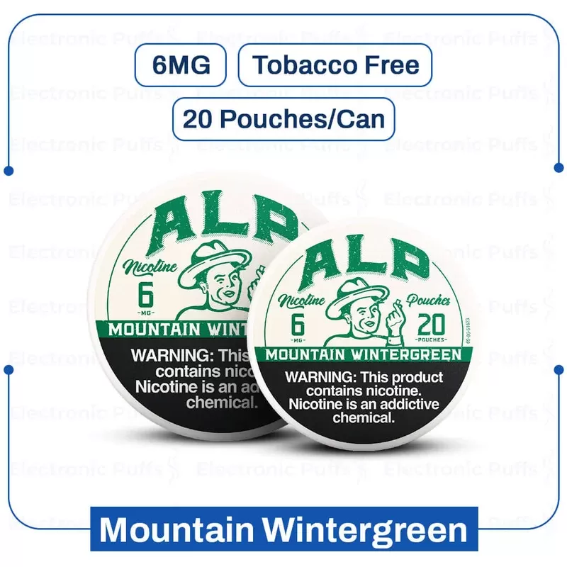 Buy ALP Mountain Wintergreen 6MG Nicotine Pouches