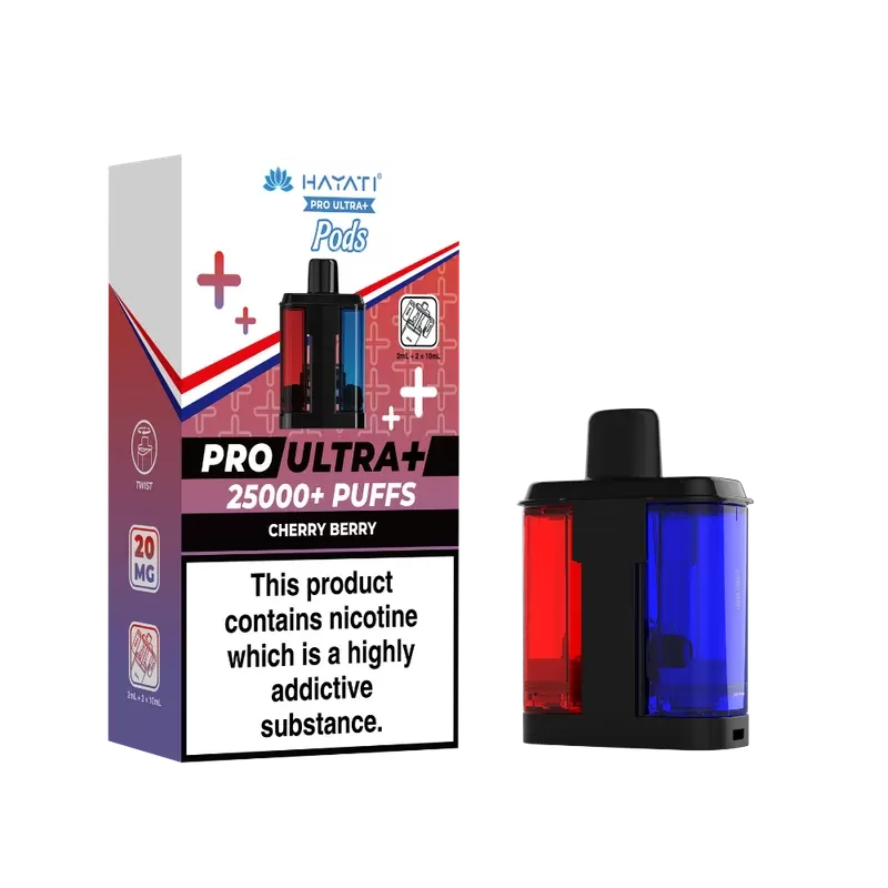 Hayati Pro Ultra Plus 25k Prefilled Pods Cherry Berry