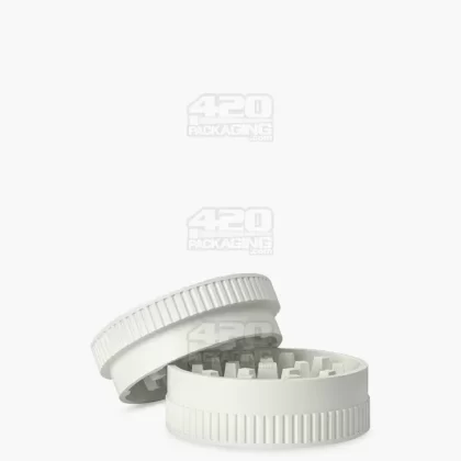 Biodegradable Thick Wall White Grinder | 2 Piece – 55mm – 12 Count